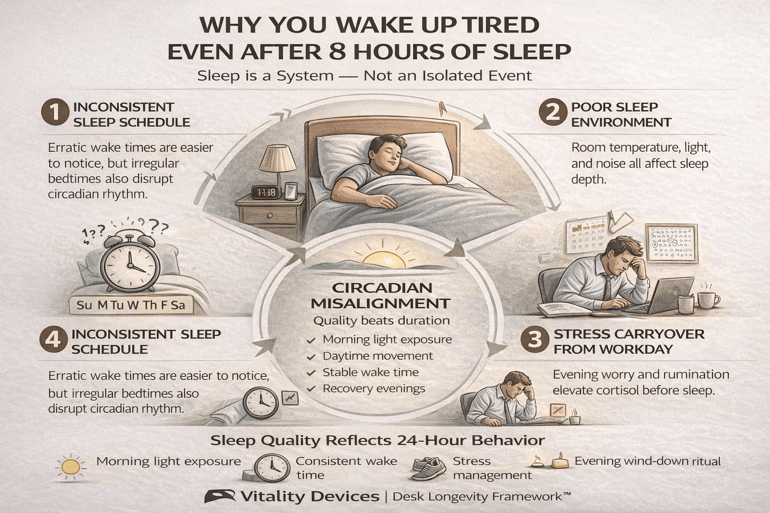 Why You Wake Up Tired Even After 8 Hours of Sleep